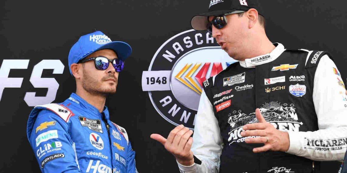 Kyle Larson surpreso com a maneira respeitosa com que Kyle Busch correu contra ele em Sonoma, especialmente considerando o choque em Gateway.