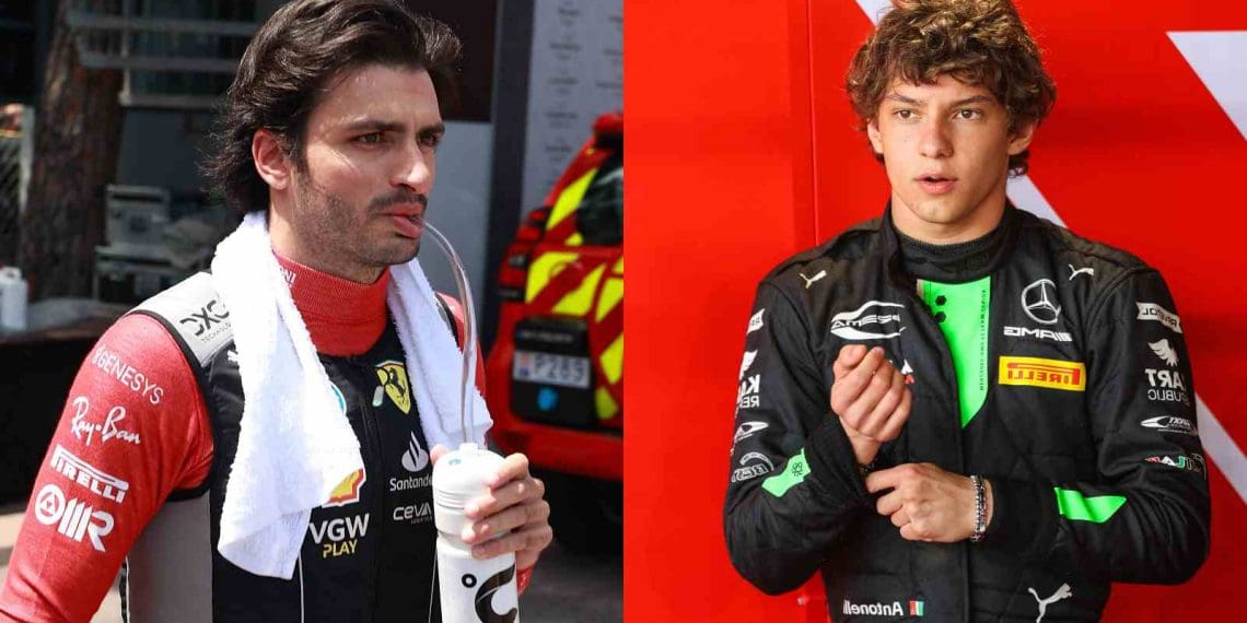 Mercedes supostamente informa Carlos Sainz sobre exclusão da estratégia de 2025 devido ao interesse em Andrea Kimi Antonelli.