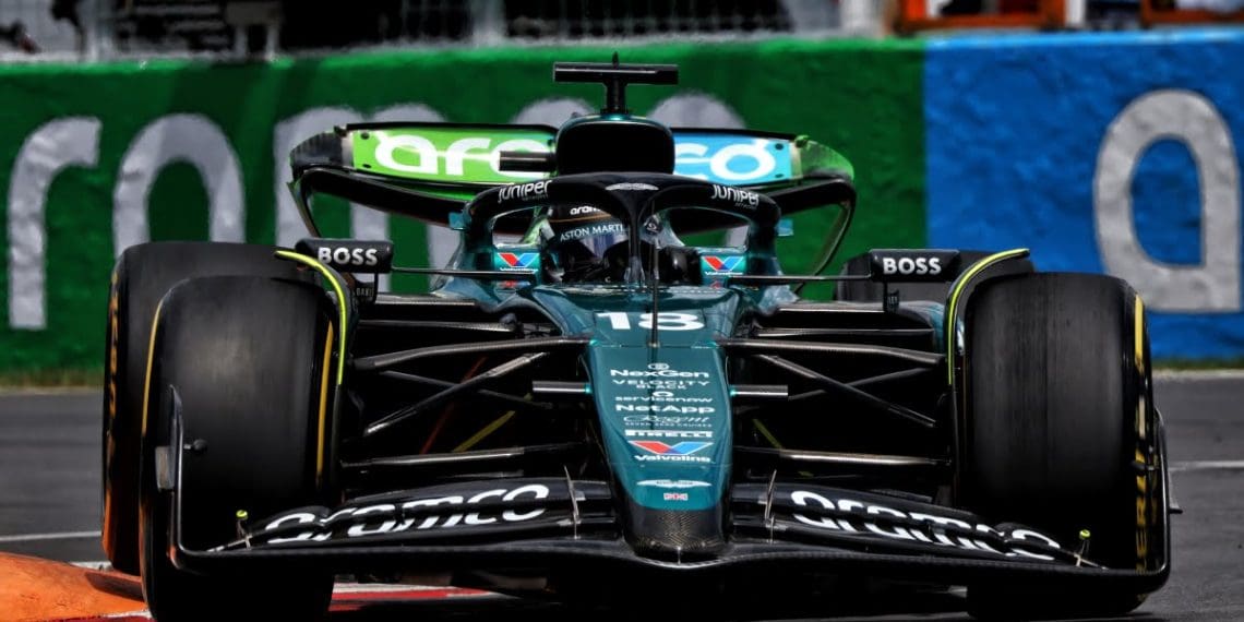 Aston Martin F1 progrediu no Canadá.