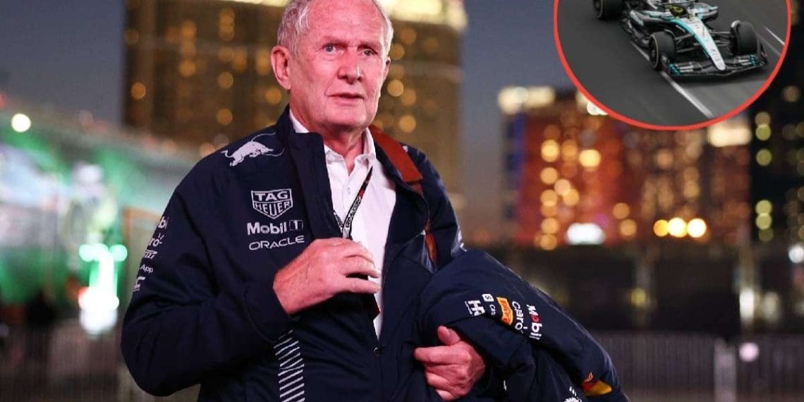 Helmut Marko critica Mercedes W15 como um sucesso temporário em meio a um terrível início de 2024.