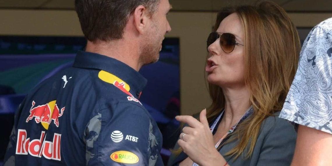 Geri Halliwell, esposa de Christian Horner e ex-membro das Spice Girls, pode pular o Grande Prêmio do Bahrein devido a evidências vazadas envolvendo seu marido.