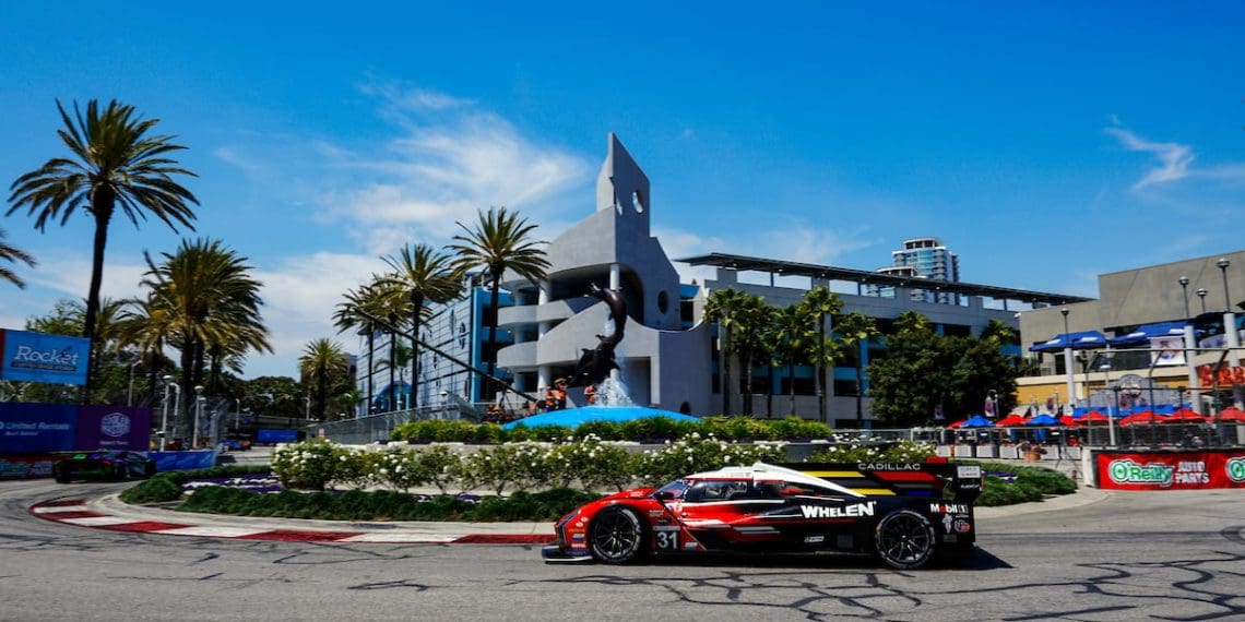 Derani garante o primeiro lugar no IMSA Long Beach em um Cadillac danificado