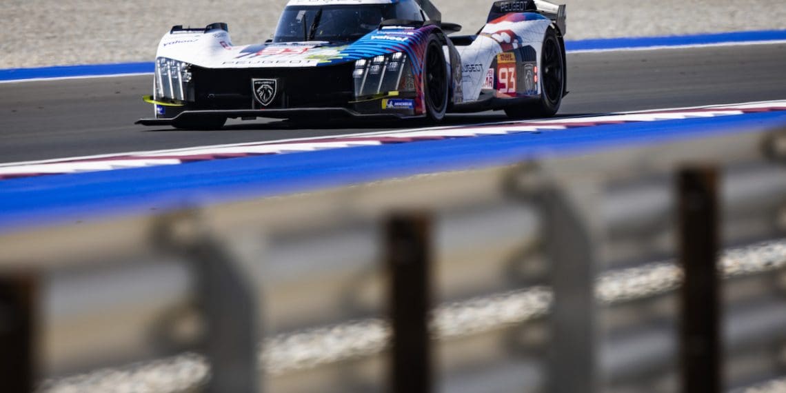 Vergne’s Peugeot #93 ficou sem combustível na última volta no Catar.