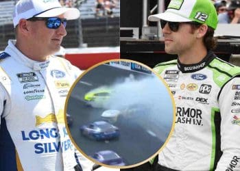 VÍDEO: Ryan Blaney critica “idiota” Michael McDowell no rádio após acidente em New Hampshire.