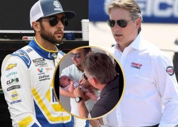 VÍDEO: Jeff Gordon ensina Chase Elliott a assinar um bebê corretamente hoje.
