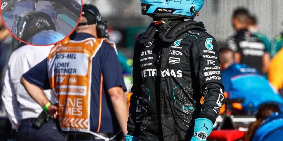 George Russell expressa preocupações após o assustador acidente no Grande Prêmio da Austrália.