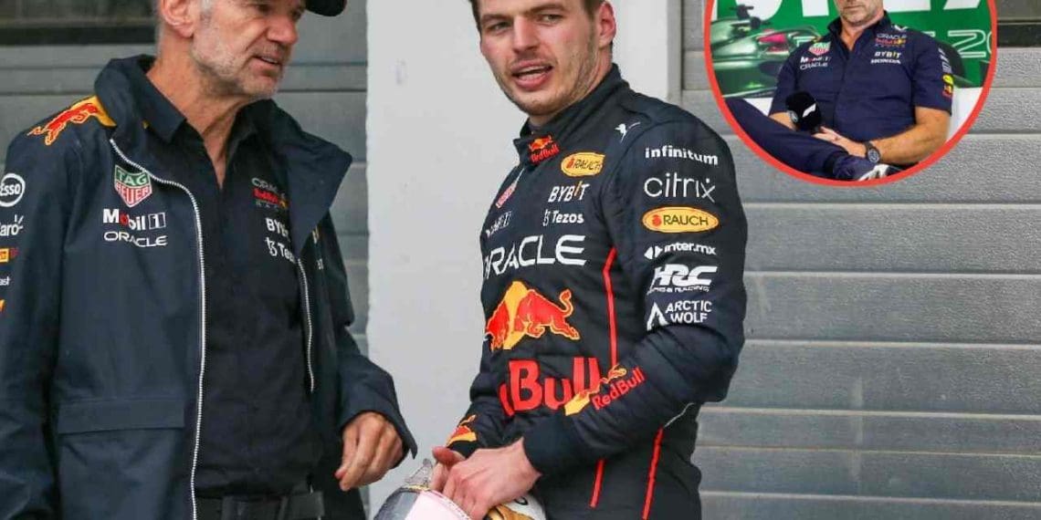 Christian Horner confirma que o contrato de Max Verstappen com a Red Bull não está ligado de nenhuma forma a Adrian Newey.