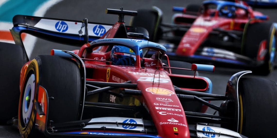 Ferrari testa grandes atualizações em Imola durante os dias de filmagem da Fórmula 1.