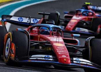 Ferrari testa grandes atualizações em Imola durante os dias de filmagem da Fórmula 1.