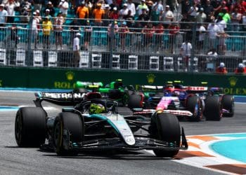 Lewis Hamilton adorou competir contra Magnussen na corrida de sprint do GP de Miami da F1.
