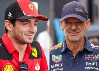 Charles Leclerc animado com a possibilidade de Adrian Newey se juntar à Ferrari.