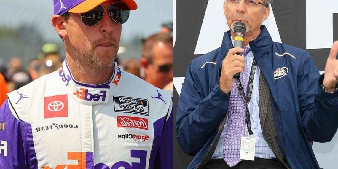 Kyle Petty criticizes Denny Hamlin for employing an arrogant remark following the LA Clash and advises him to acquire a fresh catchphrase.