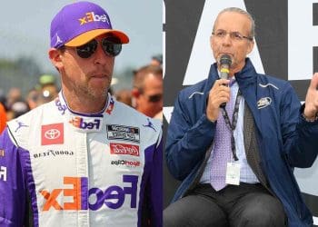 Kyle Petty criticizes Denny Hamlin for employing an arrogant remark following the LA Clash and advises him to acquire a fresh catchphrase.