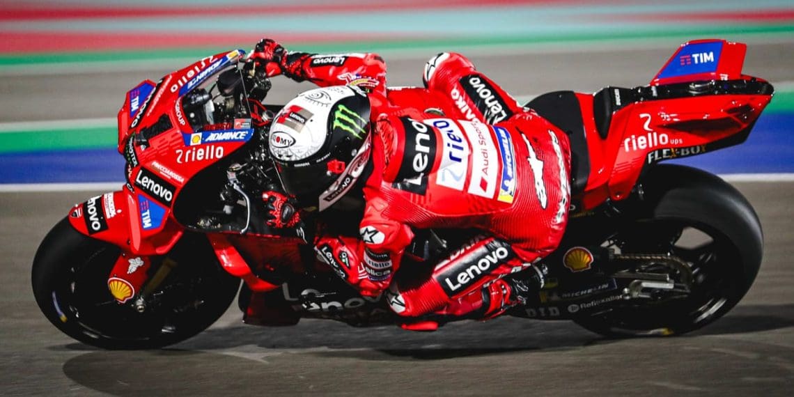 MotoGP preseason testing ends with standout Bagnaia lap.