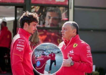 VÍDEO: Charles Leclerc empurra Fred Vasseur no Porto de Mônaco ao comemorar vitória no Grande Prêmio de Mônaco