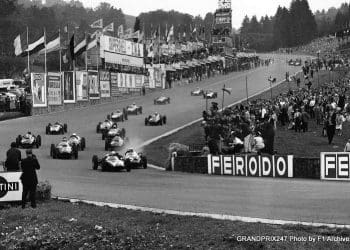 Evento inesquecível durante o Grande Prêmio da Bélgica de 1960 em Spa.
