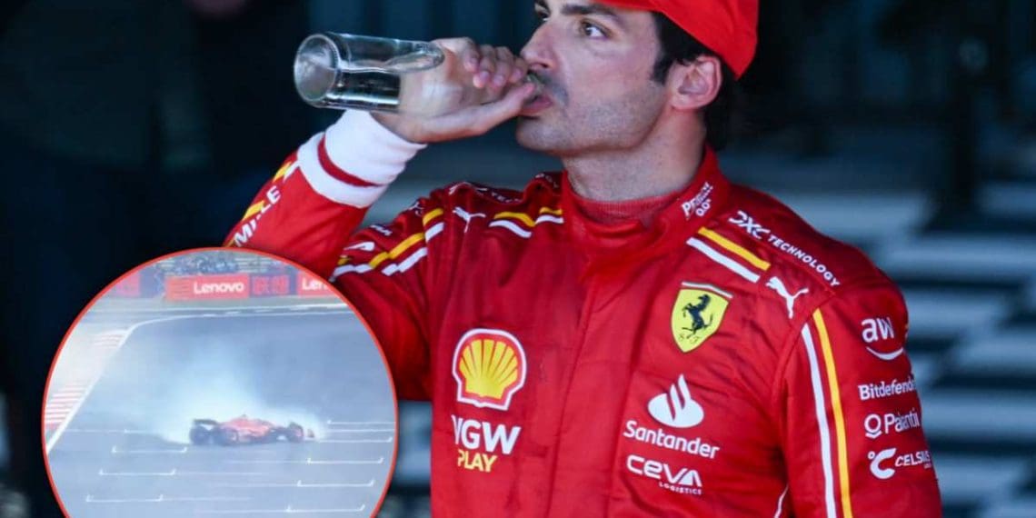 Vídeo: Carlos Sainz bate nas barreiras após rodar durante a Qualificação do Grande Prêmio da China.