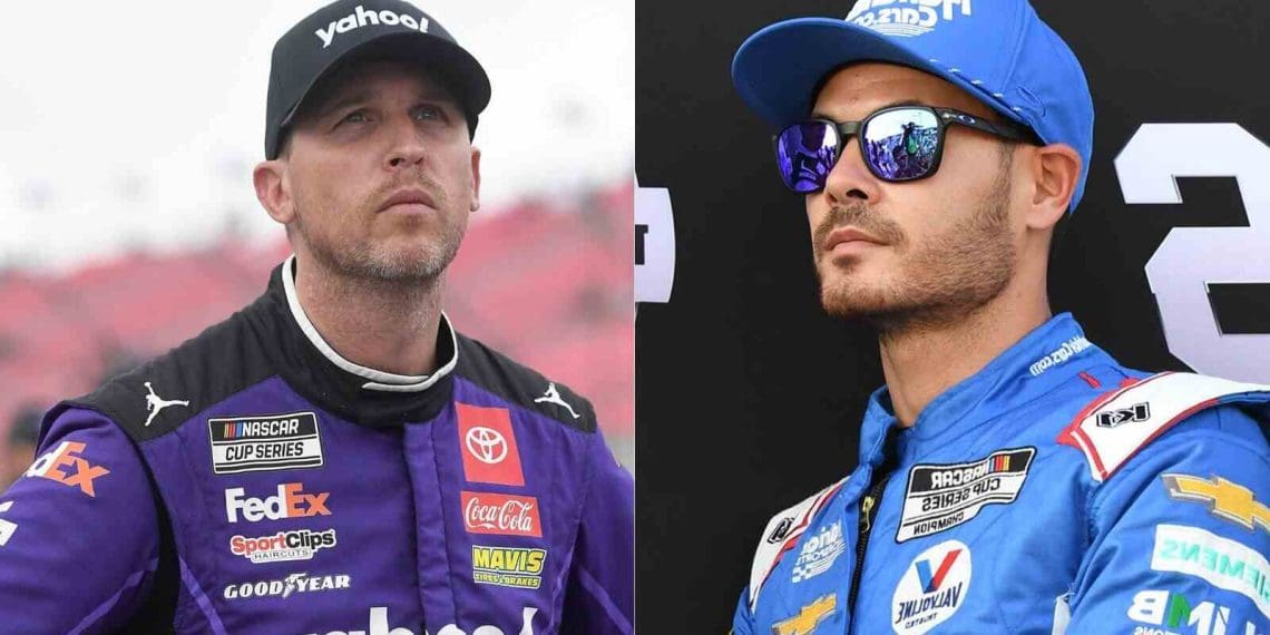 Denny Hamlin confirma rixa contínua com Kyle Larson.