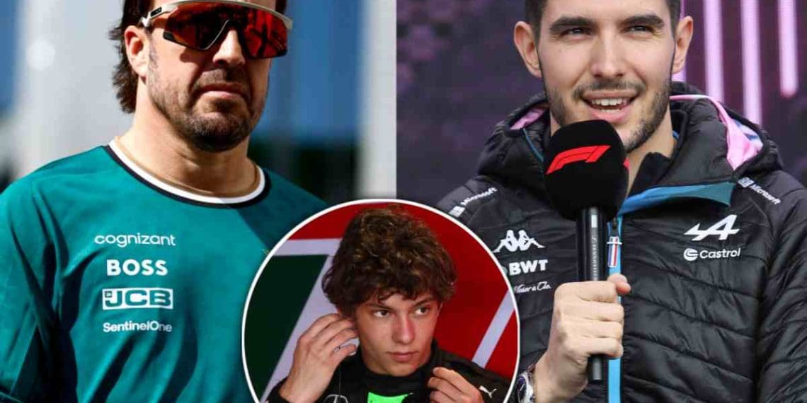 “Escolha de um ano: Mercedes considera Fernando Alonso, Esteban Ocon e Kimi Antonelli para a próxima temporada da F1.”