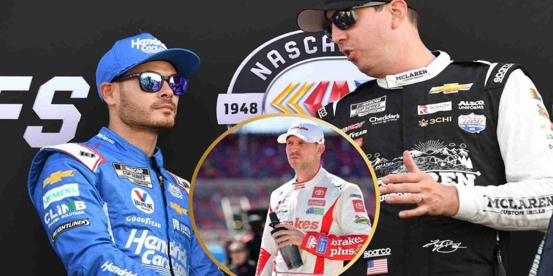 VÍDEO: Denny Hamlin aconselha Kyle Busch a controlar suas emoções após incidente com Kyle Larson em Gateway.