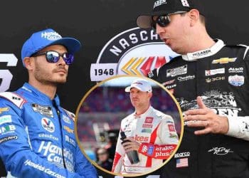 VÍDEO: Denny Hamlin aconselha Kyle Busch a controlar suas emoções após incidente com Kyle Larson em Gateway.