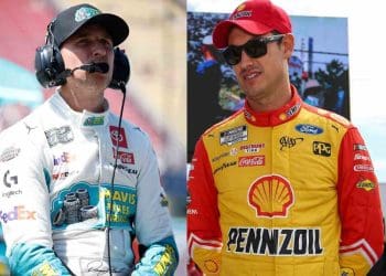 Denny Hamlin speaks out about Joey Logano’s comments regarding NASCAR supporters being entitled.