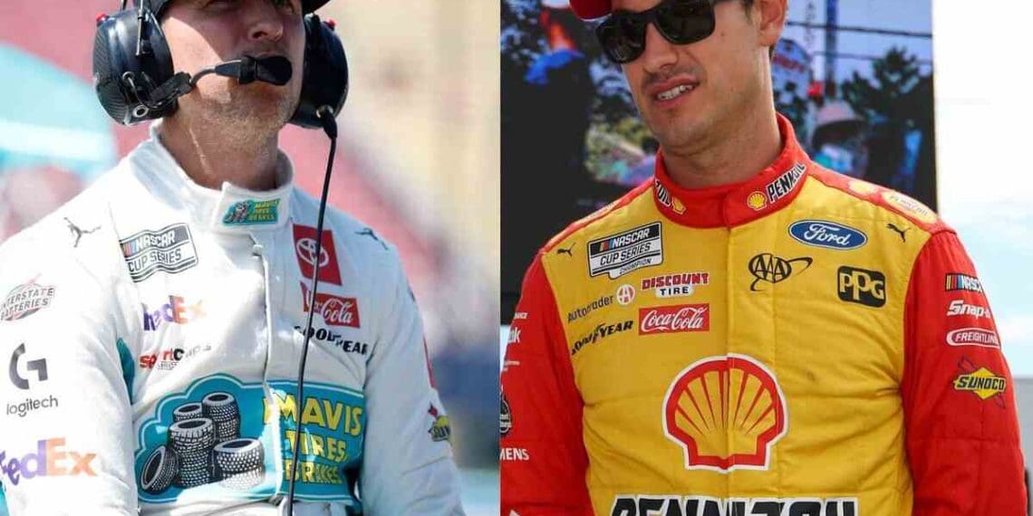 Joey Logano critica NASCAR por manejo de largada falsa de Denny Hamlin.