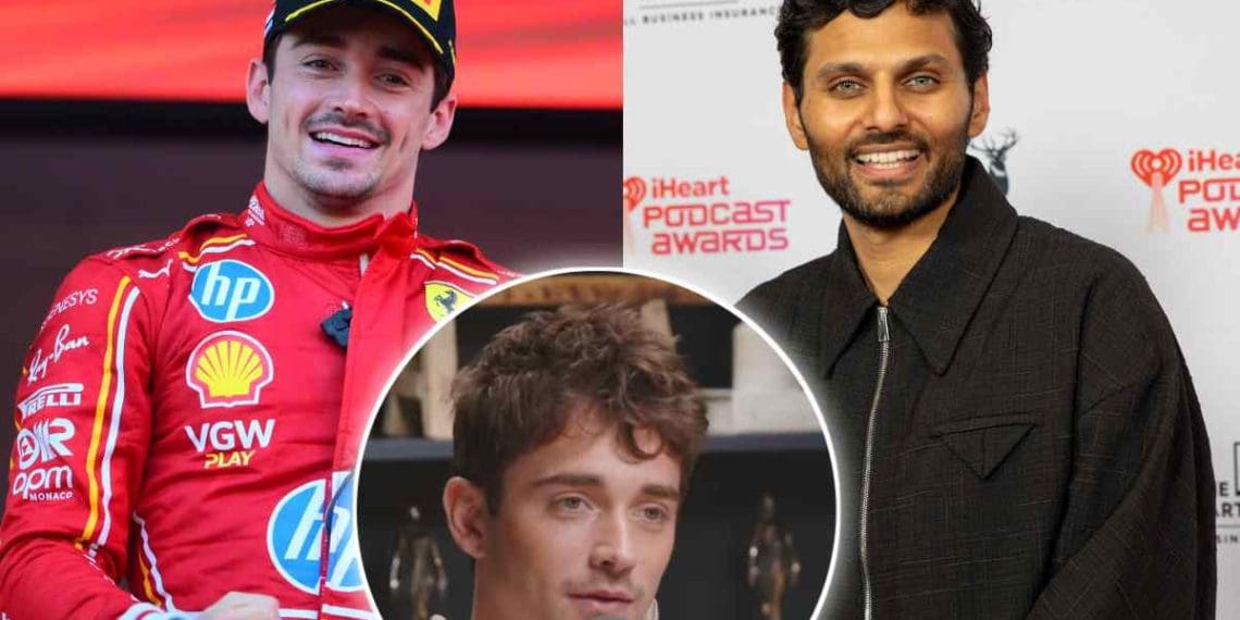 VÍDEO: Charles Leclerc compartilha palavras inspiradoras com o popular apresentador de podcast Jay Shetty.