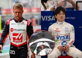 VÍDEO: Kevin Magnussen colide em Yuki Tsunoda causando a saída do piloto japonês do Grande Prêmio da China.