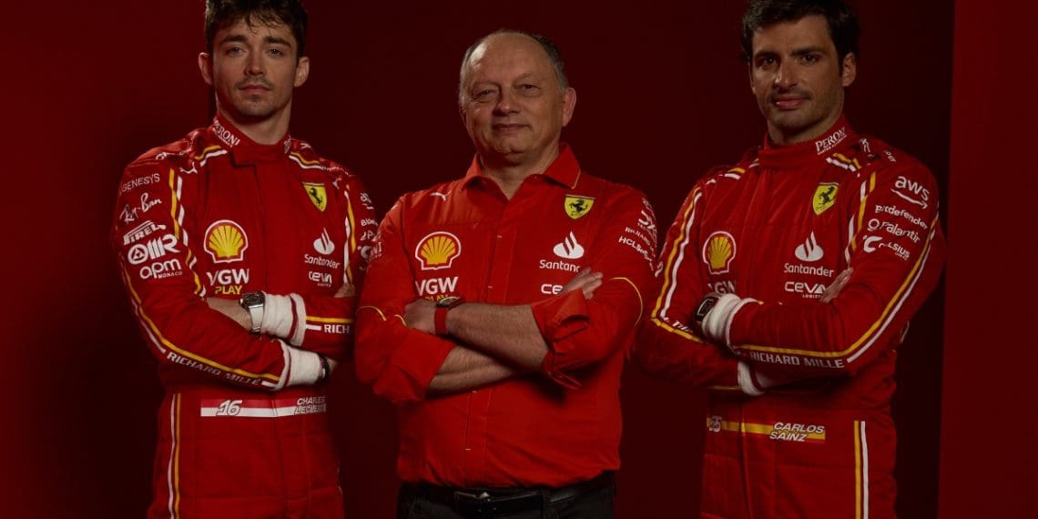 Vasseur nega que a formação da Ferrari não seja adequada para lutar pelo título da F1.
