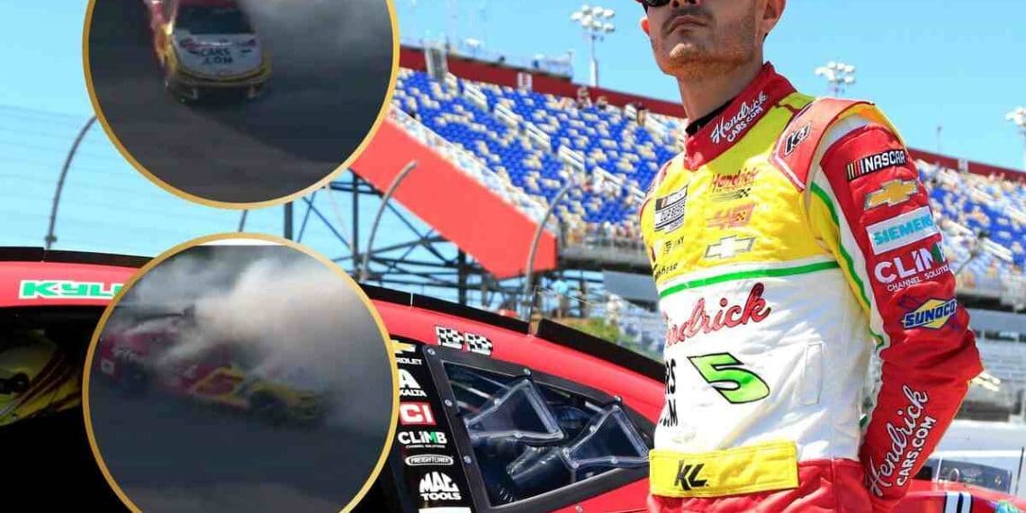 VÍDEO: Kyle Larson perde controle e bate no muro em Darlington logo após expressar desejo de dar exemplo positivo para jovens pilotos