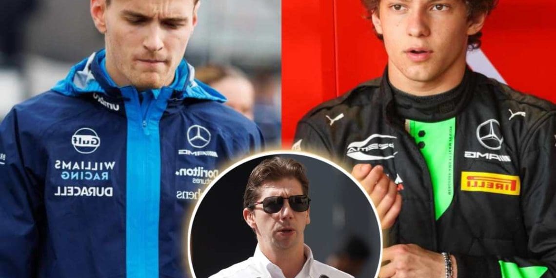 JAMES VOWLES AVISA: LOGAN SARGEANT PODE PERDER LUGAR NA WILLIAMS POR RUMORES SOBRE KIMI ANTONELLI.