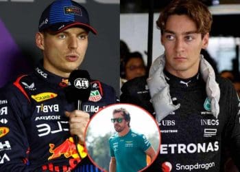 Max Verstappen zomba de George Russell por incidente com Fernando Alonso no Grande Prêmio da Austrália.