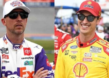 Denny Hamlin revela segredo da vitória de Joey Logano em Nashville.