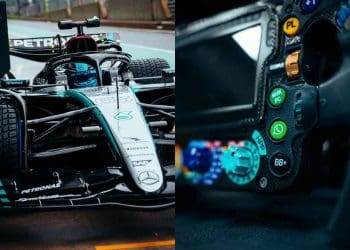 Mercedes svela nuova funzione WhatsApp sul W15 per celebrare collaborazione con popolare piattaforma sociale.