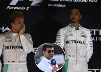 VÍDEO: Karun Chandok zomba de Nico Rosberg por sua competição com Lewis Hamilton na Mercedes em um show ao vivo da F1.