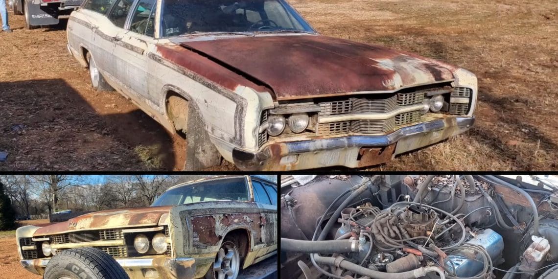1969 Ford Country Squire Rescued After 41 Years Hides Big Surprise