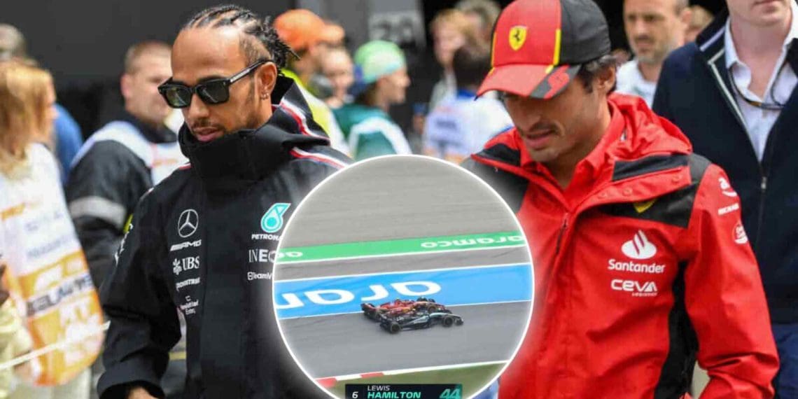 Lewis Hamilton diz que deu espaço para Carlos Sainz em luta intensa no Grande Prêmio da Espanha.