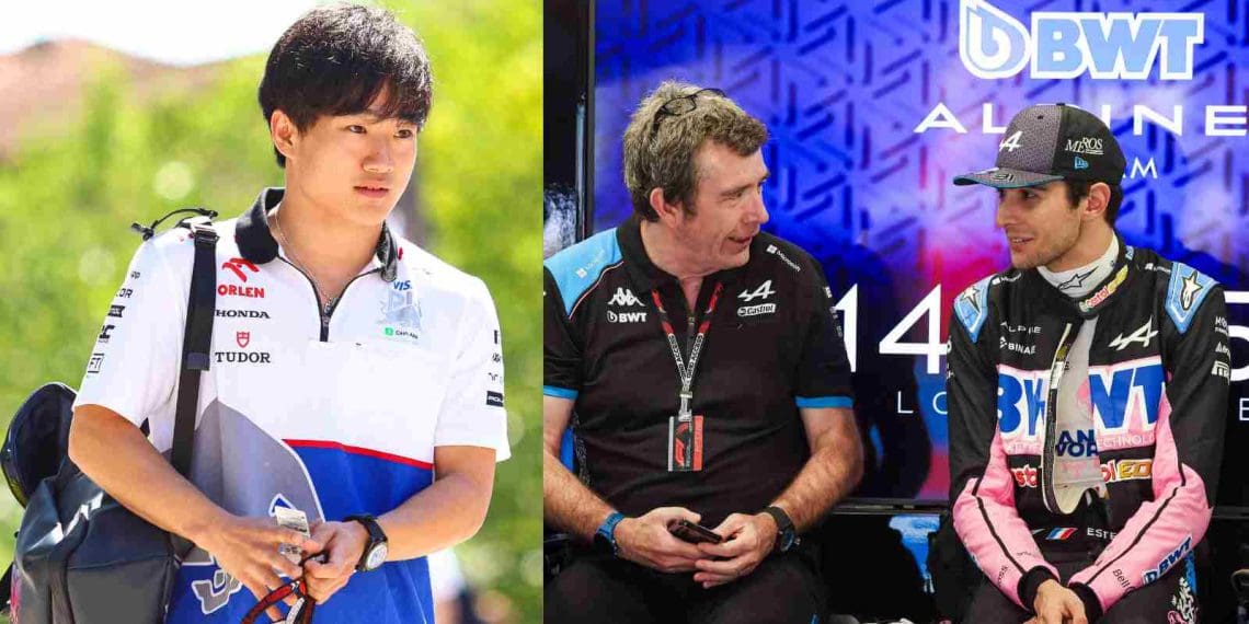 Yuki Tsunoda pode potencialmente se juntar à Alpine em 2025 após a saída inesperada de Esteban Ocon.