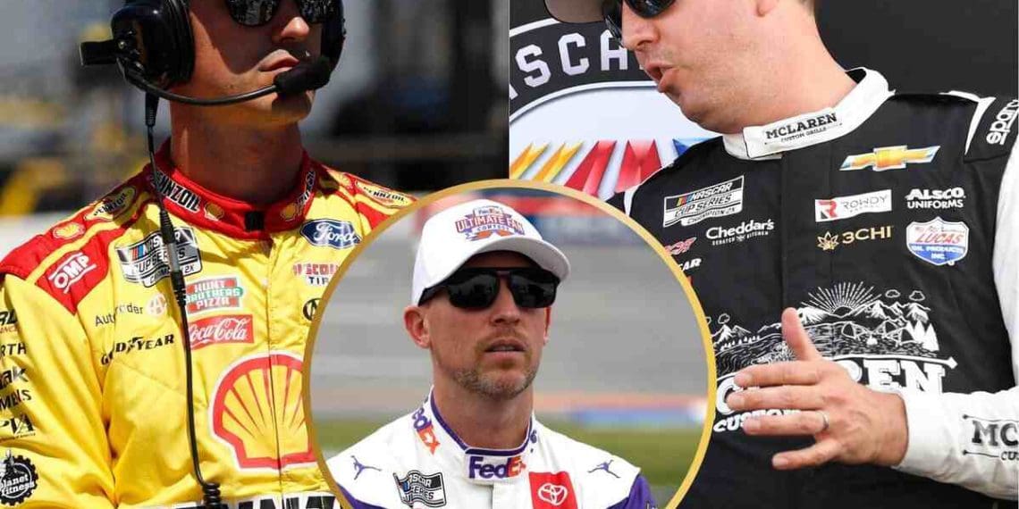 Denny Hamlin aconselha fãs de Joey Logano e Kyle Busch a procurarem ajuda profissional.