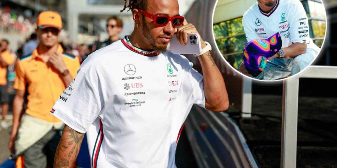 Lewis Hamilton e a equipe da Mercedes se unem ao artista digital Mad Dog Jones para merchandising exclusivo do Grande Prêmio de Miami.