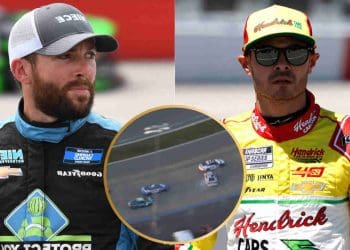 Confira: Kyle Larson colide com Ross Chastin em um momento de prorrogação louco em Nashville