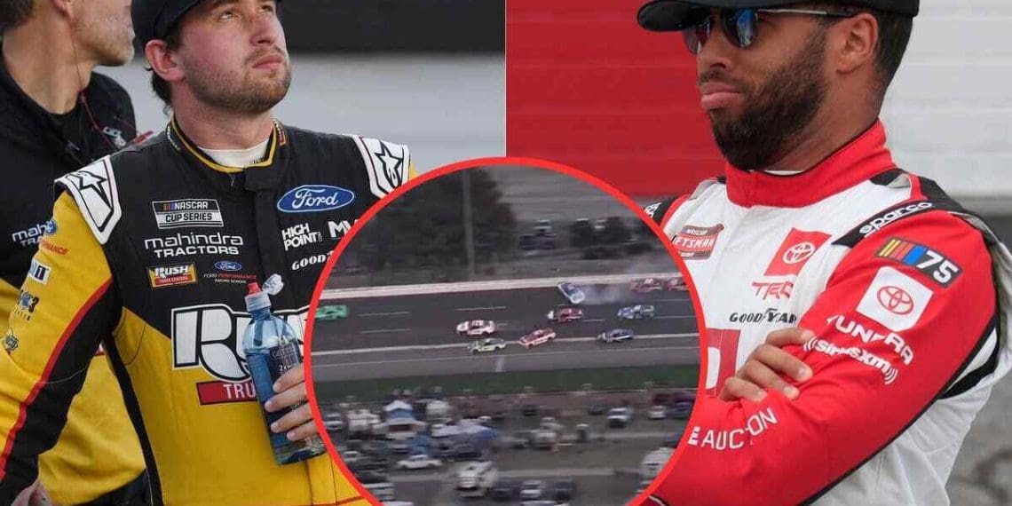 VÍDEO: Chase Briscoe acusa Bubba Wallace de causar grande acidente na corrida da Copa em Atlanta.