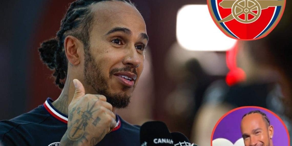 VÍDEO: Estrela da F1 Lewis Hamilton extasiado com a impressionante exibição do Arsenal na Premiere League.