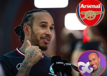 VÍDEO: Estrela da F1 Lewis Hamilton extasiado com a impressionante exibição do Arsenal na Premiere League.