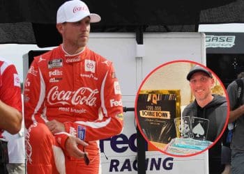 Denny Hamlin ganha $300,000 em torneio de blackjack em Las Vegas.