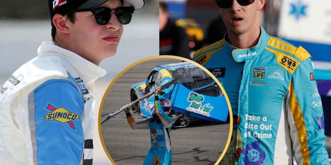 Joey Gase joga capa de para-choque em Dawson Cram durante corrida Xfinity em Richmond, fãs reagem.