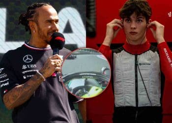 Vídeo: Lewis Hamilton elogia Oliver Bearman, de 18 anos, por marcar pontos em sua estreia na F1 com gesto respeitoso após a corrida.