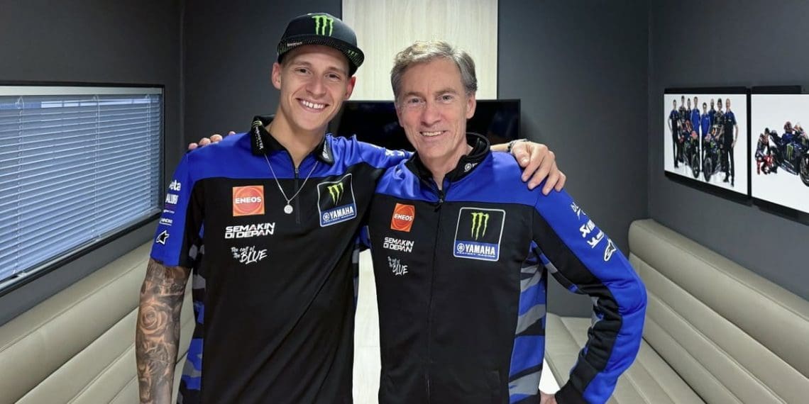 CAMPEÃO DA MOTO GP 2021 QUARTARARO RENOVA CONTRATO COM YAMAHA POR MAIS DOIS ANOS