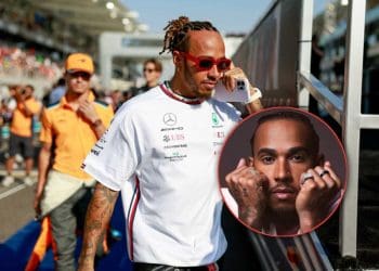 Fãs chocados com as joias de diamante de $285 milhões de Lewis Hamilton em nova foto no Instagram de 200BC.